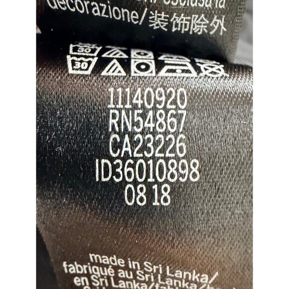 Victoria Sport Black Parachute Jumpsuit Zip Front Cinch Waist Cargo Pockets Sz M - Picture 9 of 9